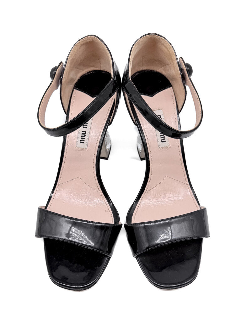 Crystal Heel Shoes Size 36