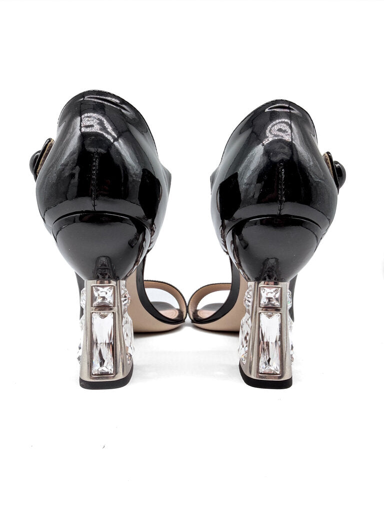 Crystal Heel Shoes Size 36
