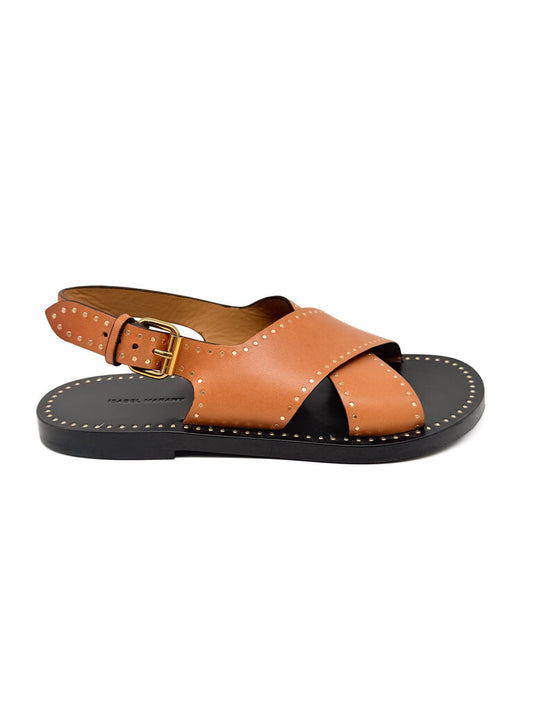 'Jane' Leather Flats Size 36