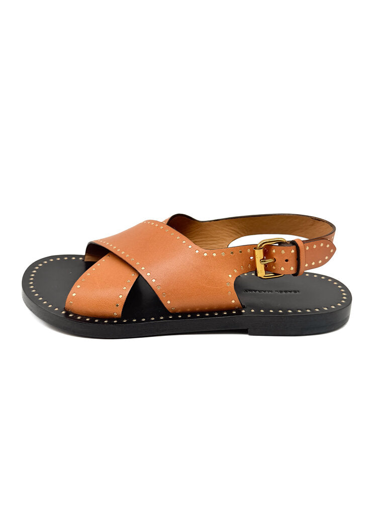 'Jane' Leather Flats Size 36