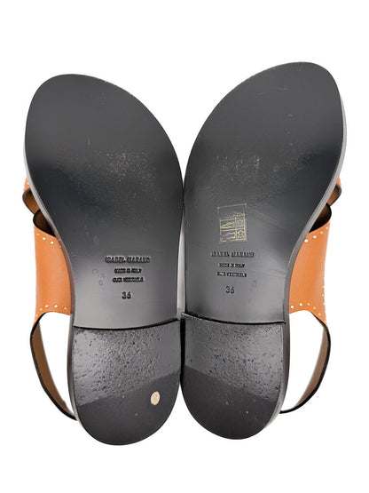 'Jane' Leather Flats Size 36