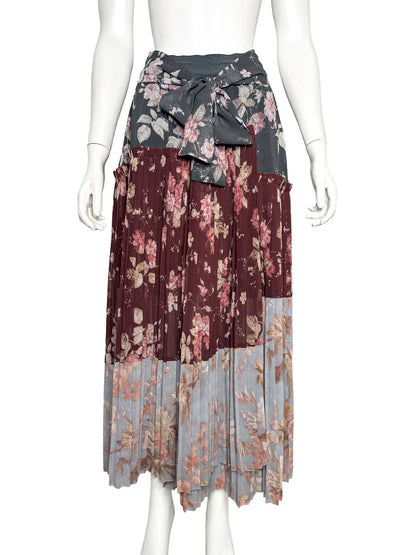 'Unbridled' Pleated Midi Skirt Size 1