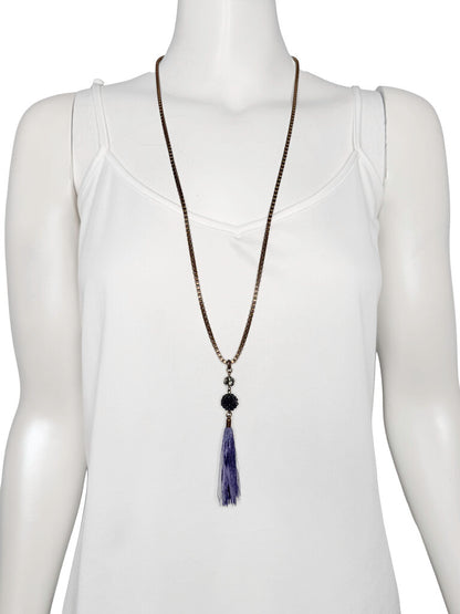 Long Chain Tassel Necklace