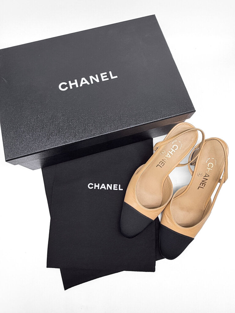 Leather & Crossgrain Heels Size 36C