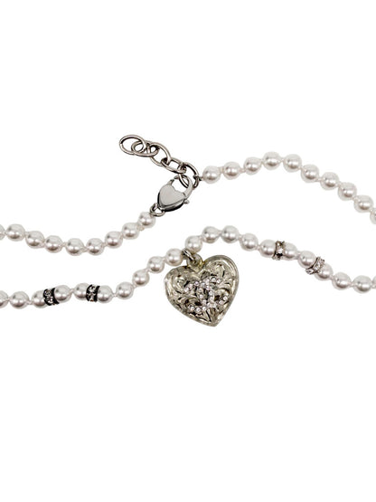 Upcycled Vintage Chanel 'Heart' Necklace