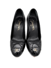 Load image into Gallery viewer, Black 'Bow' Heels Size 36.5C
