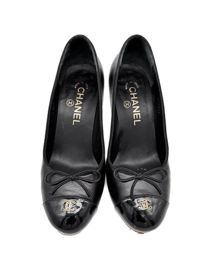 Black 'Bow' Heels Size 36.5C