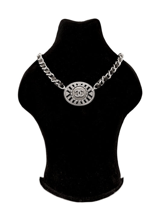 Upcycled Vintage Chanel 'Oval' Necklace