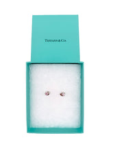 Load image into Gallery viewer, Elsa Peretti Pink Sapphire &amp; Silver Stud Earrings
