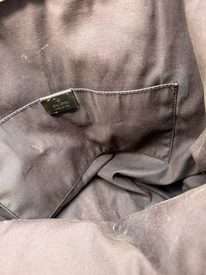 GG Monogram Large Canvas Web Tote Bag