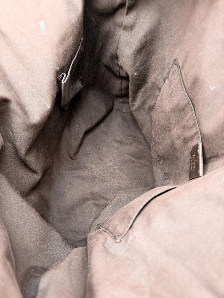 GG Monogram Large Canvas Web Tote Bag