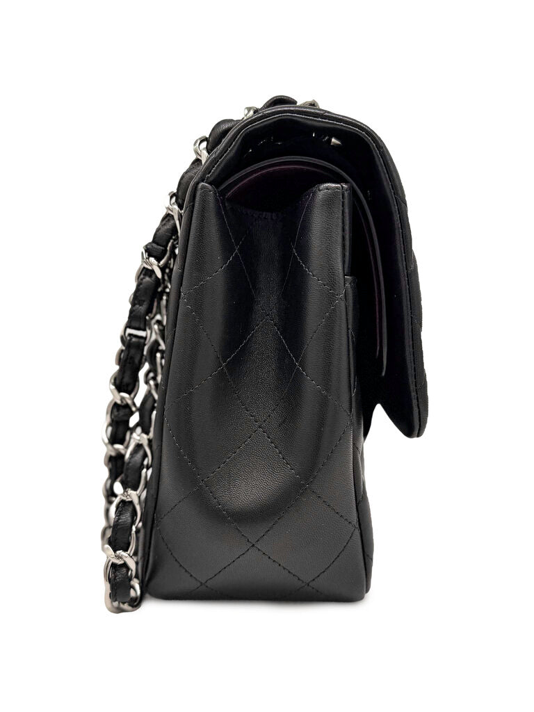 Classic Lambskin Double Flap Jumbo Shoulder Bag