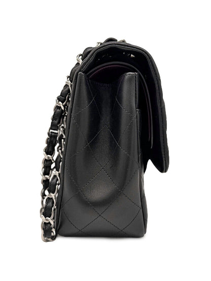 Classic Lambskin Double Flap Jumbo Shoulder Bag