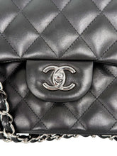 Load image into Gallery viewer, Classic Lambskin Double Flap Jumbo Shoulder Bag
