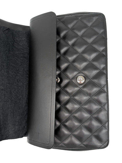 Classic Lambskin Double Flap Jumbo Shoulder Bag