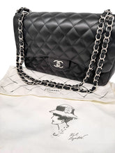 Load image into Gallery viewer, Classic Lambskin Double Flap Jumbo Shoulder Bag
