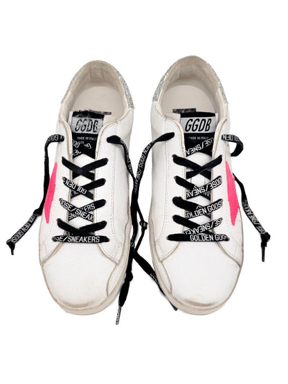 Leopard & Glitter Golden Goose Superstar Classic Sneakers Size 38