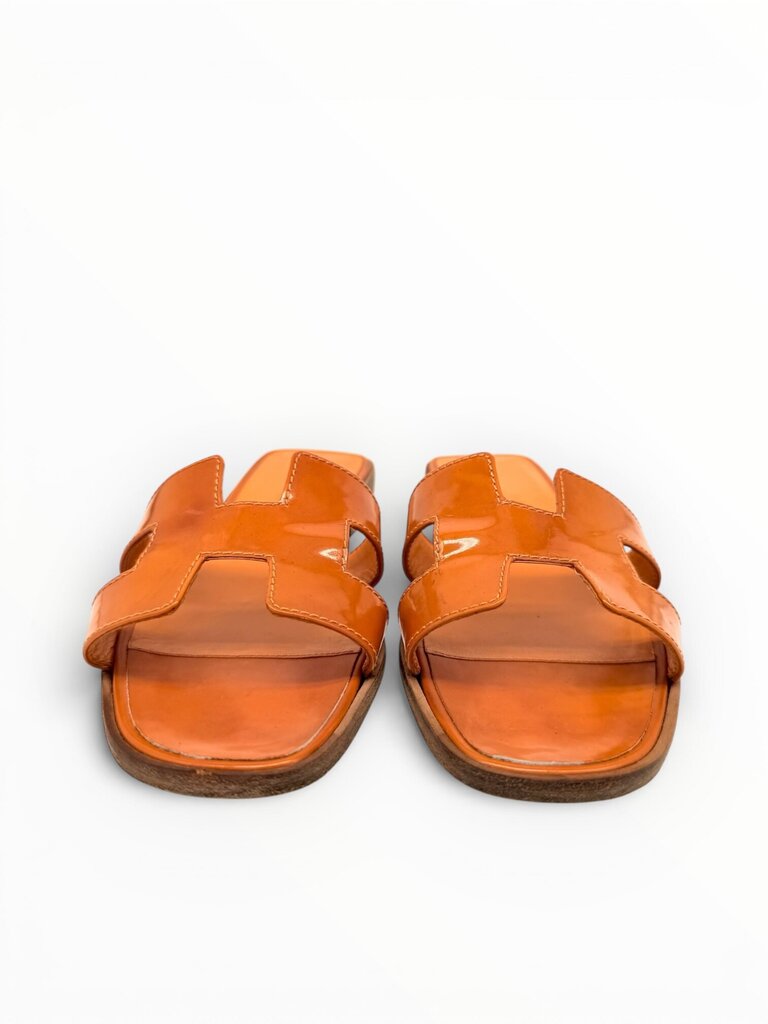 'Oran' Patent Leather Flats Size 36