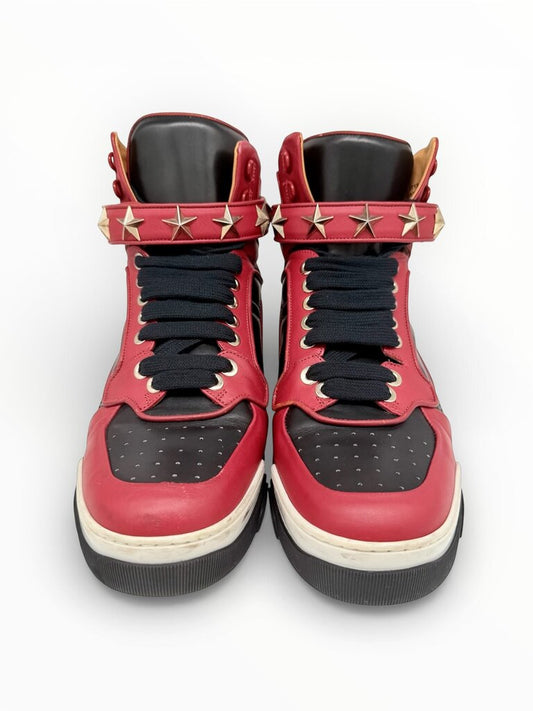 'Tyson' Star Leather High Top Sneakers Size 44 Mens