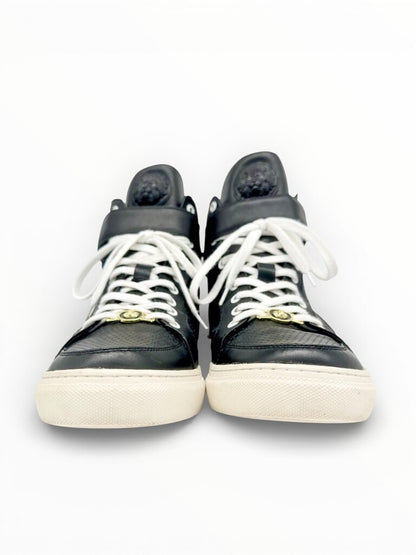 Lion Head Leather High Top Sneakers Size 44 Mens