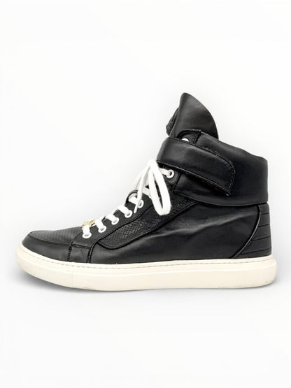 Lion Head Leather High Top Sneakers Size 44 Mens