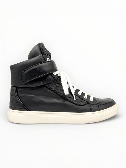 Lion Head Leather High Top Sneakers Size 44 Mens