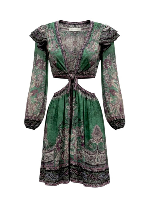 ‘Anneke’ Ruffle Mini Dress Size 1