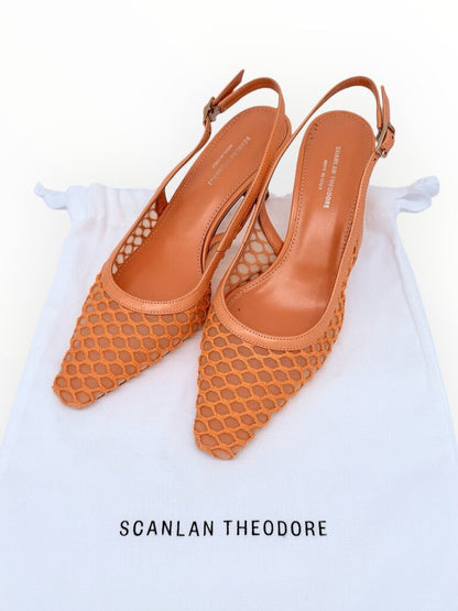 Mesh Slingback Heels Size 36