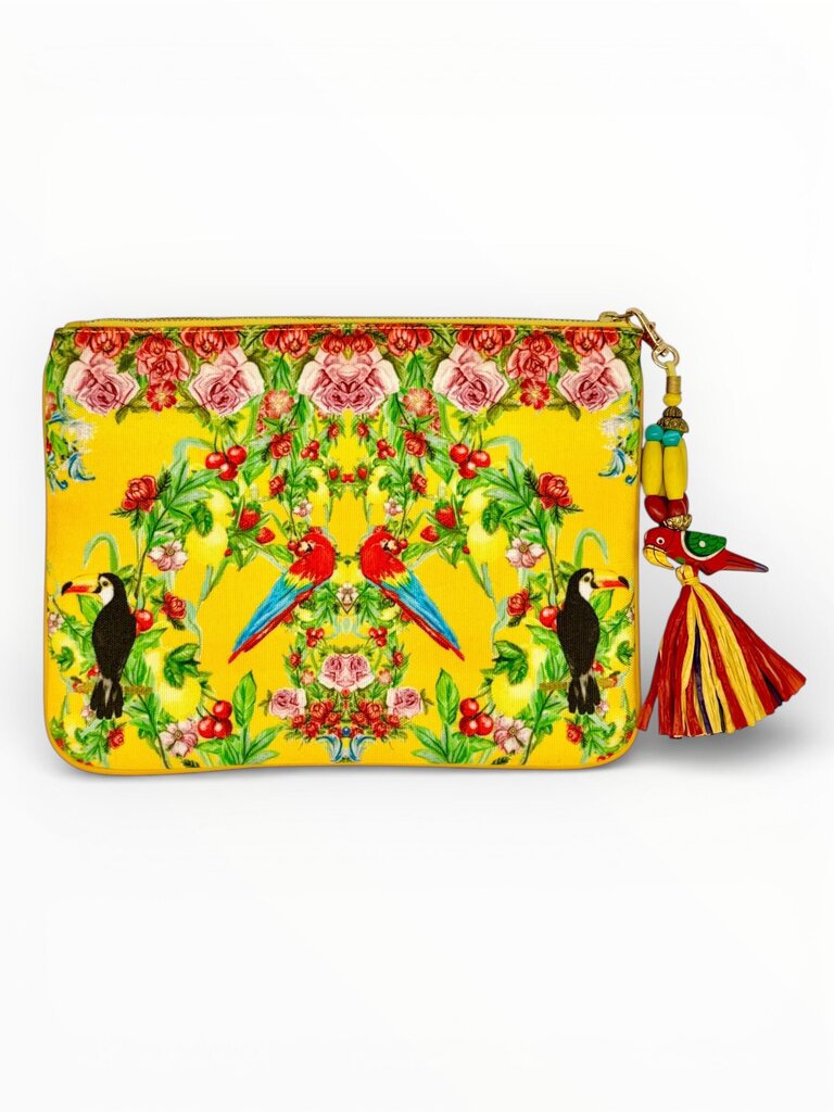 Camilla 'Love Birds' Medium Clutch