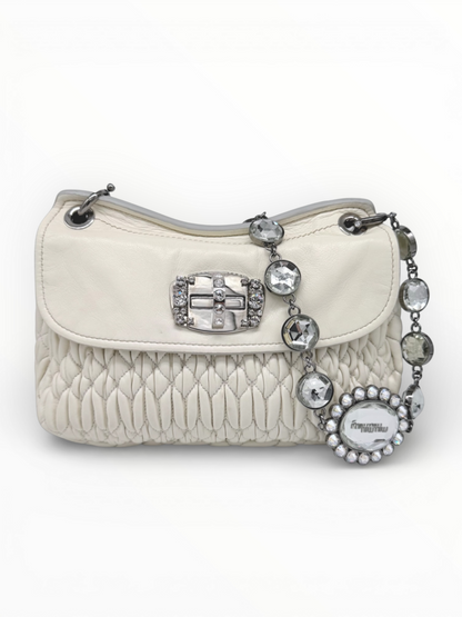 Crystal 'Cloque' Shoulder Bag
