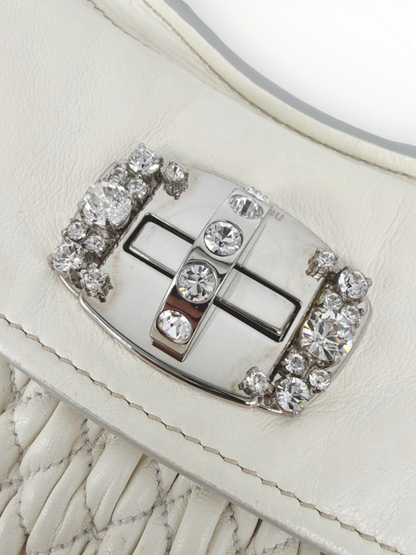 Crystal 'Cloque' Shoulder Bag