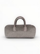 Load image into Gallery viewer, Crystal &amp; Satin Evening Handbag
