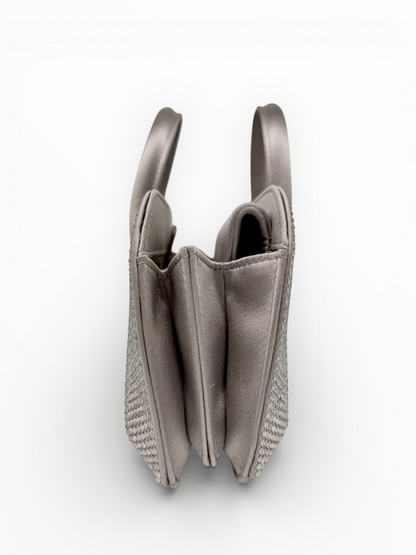 Crystal & Satin Evening Handbag