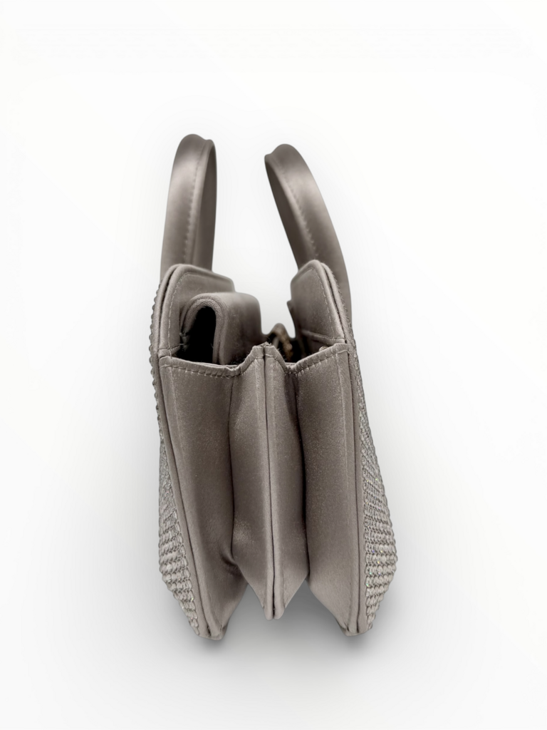 Crystal & Satin Evening Handbag