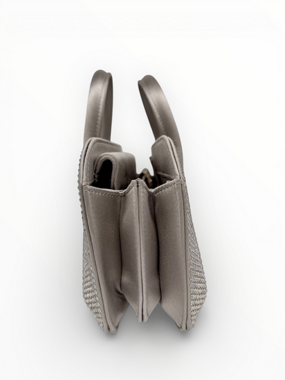 Crystal & Satin Evening Handbag