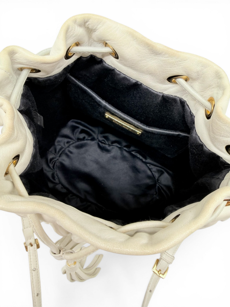 Nappa 'Matelasse Bucket Bag'