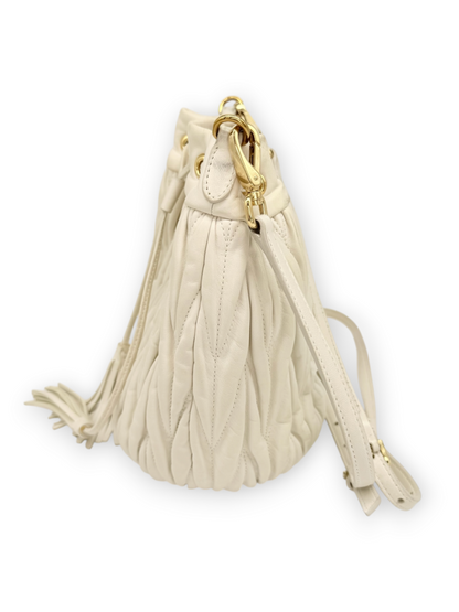 Nappa 'Matelasse Bucket Bag'