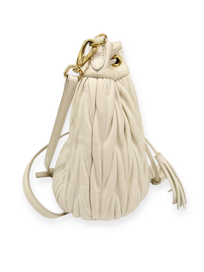 Nappa 'Matelasse Bucket Bag'