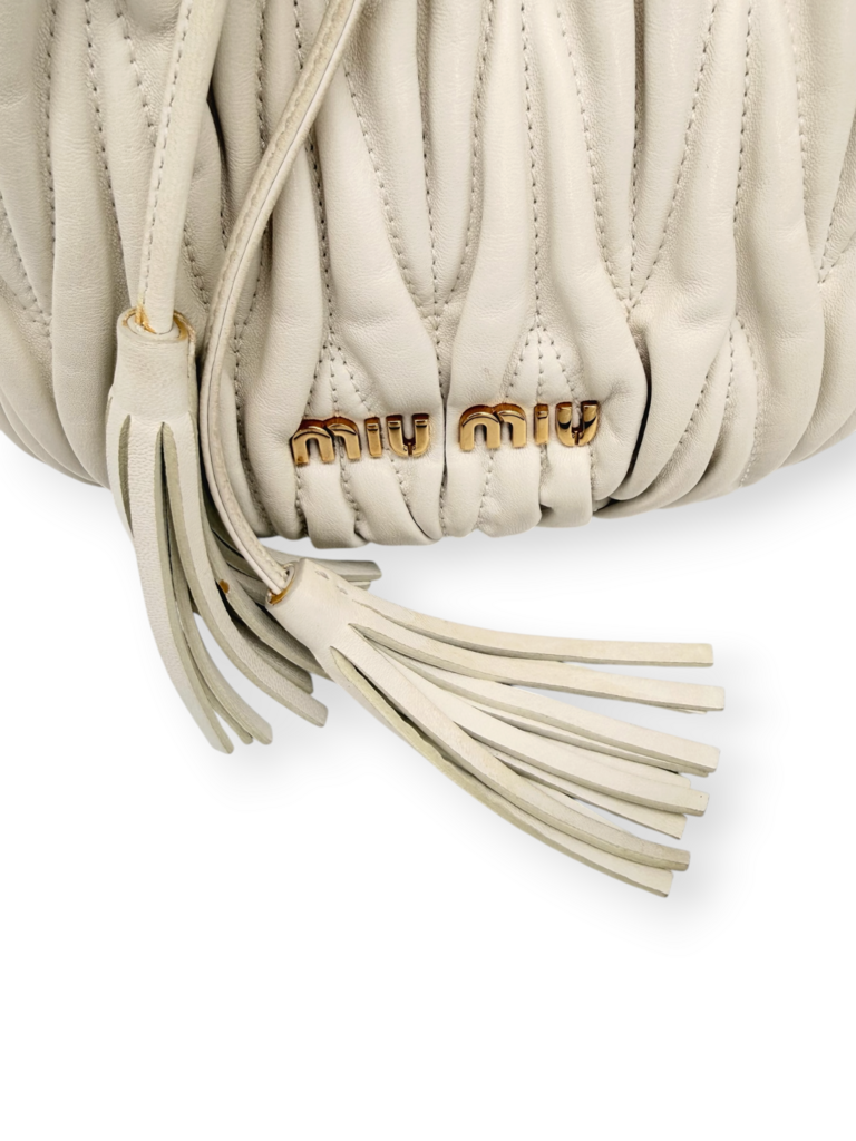 Nappa 'Matelasse Bucket Bag'