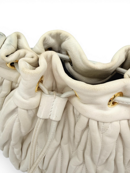 Nappa 'Matelasse Bucket Bag'