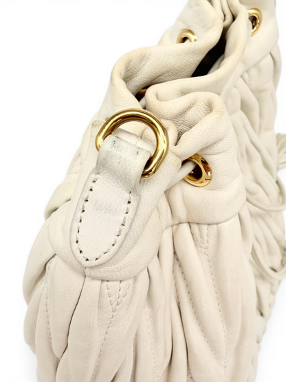 Nappa 'Matelasse Bucket Bag'