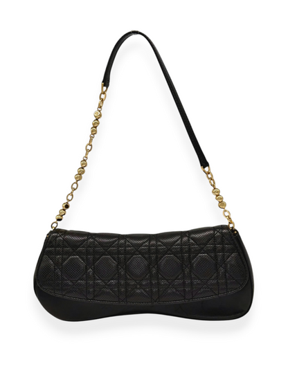 Vintage Cannage Leather Shoulder Bag