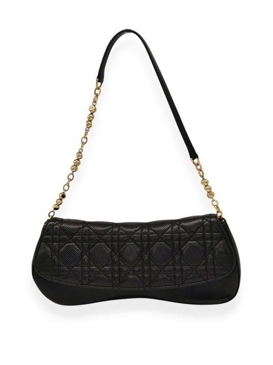 Vintage Cannage Leather Shoulder Bag