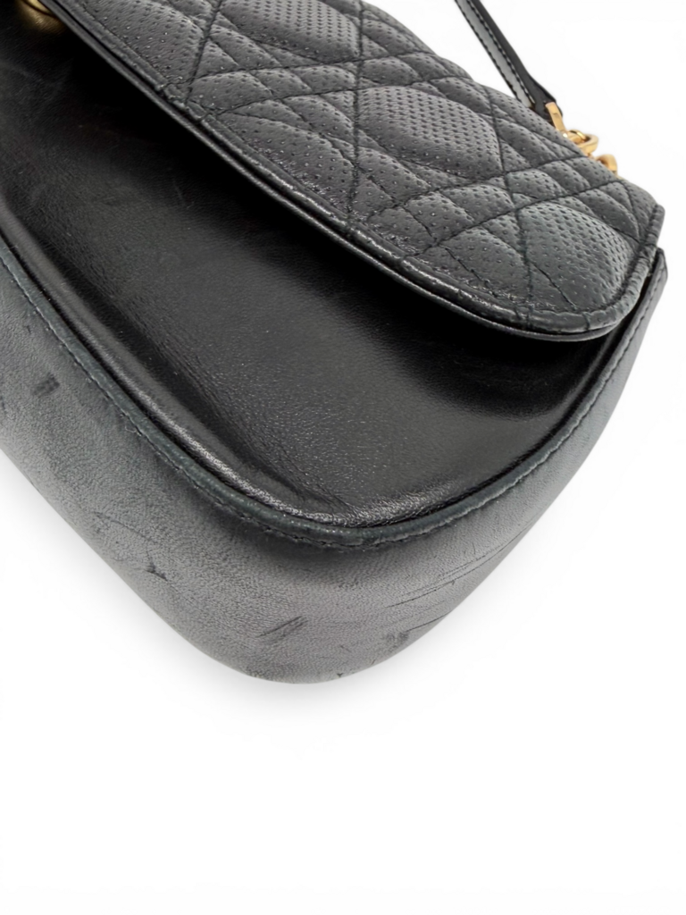 Vintage Cannage Leather Shoulder Bag