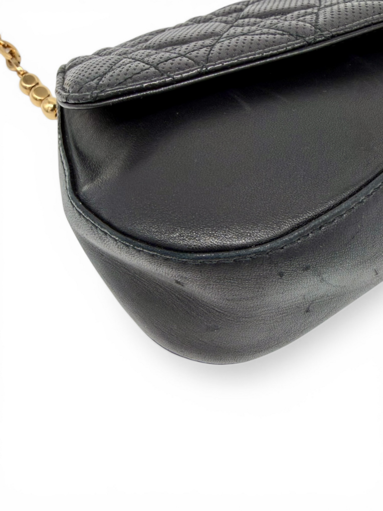 Vintage Cannage Leather Shoulder Bag