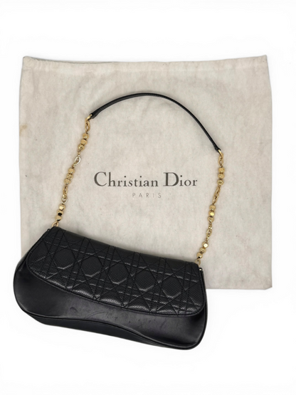 Vintage Cannage Leather Shoulder Bag