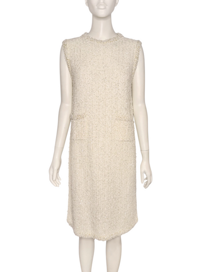 Tweed & Sequin Shift Dress Size 10