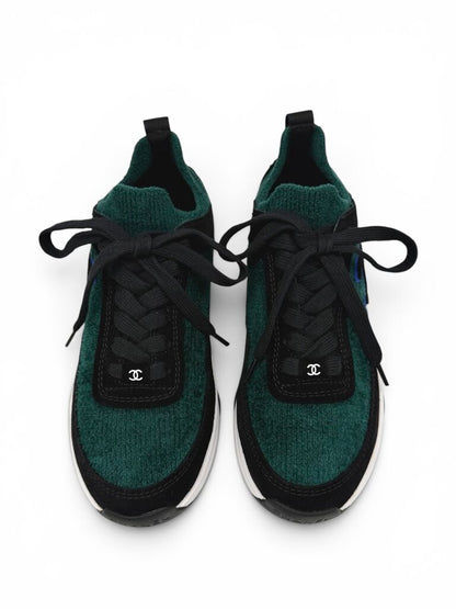 Knit & Suede Sneakers Size 35