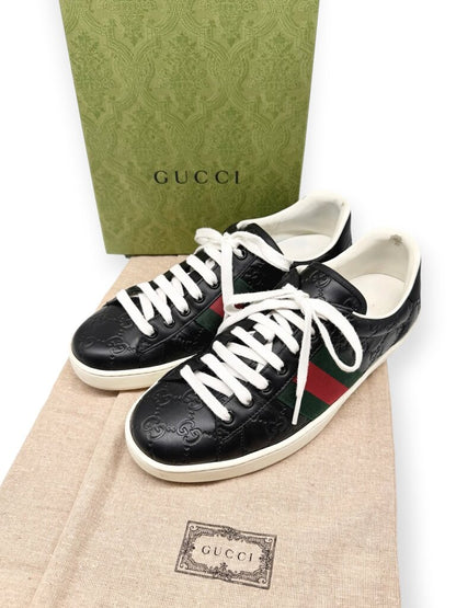 Black & White Ace Sneakers Size 40