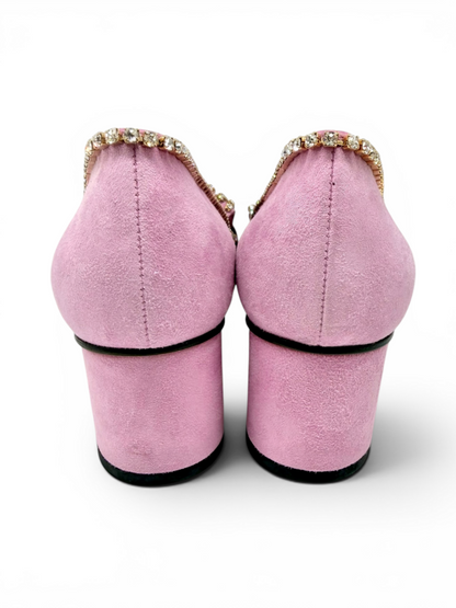 Gucci GG Marmont Crystal Embellished Suede Shoes (Incl Dbags & Box)Size 40 Est RRP $1895